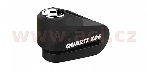 zámek kotoučové brzdy Quartz XD6, OXFORD - Anglie (černý, průměr čepu 6 mm)